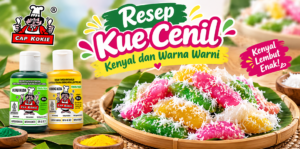 Read more about the article Resep Kue Cenil Kenyal Alami & Cantik Merekah! 💖💛💚